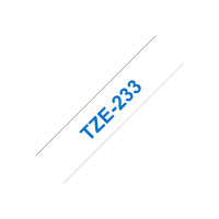 Brother TZe-233 - Blau auf weiß - Rolle (1,2 cm x 8 m)