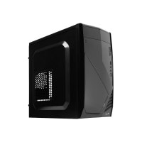 AeroCool PGS C Series CS-102 - Tower - Mini-ITX - ohne Netzteil (ATX / PS/2) - Schwarz - USB/Audio