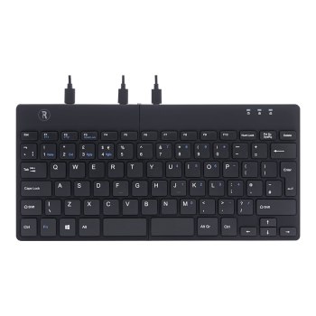 R-Go Split Ergonomic Keyboard, QWERTY(UK), black, wired