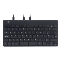 R-Go Split Tastiera Ergonomico - QWERTY (UK) - nero - cablata - Mini - Cablato - USB - QWERTY - Nero