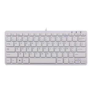 R-Go Compact Tastatur, AZERTY (BE), weiß,...