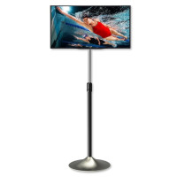 TECHly Column Circular - Aufstellung - für LCD-Display - Silber - Bildschirmgröße: 33-68.6 cm (13"-27") - Bodenaufstellung