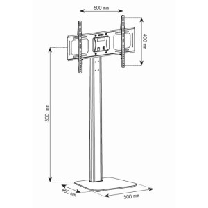 Techly Floor Support - Aufstellung für LCD-Display -...