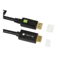 Techly Adapterkabel - DisplayPort männlich zu HDMI männlich