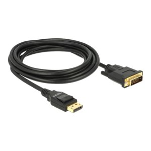 Delock 85314 - 3 m - DisplayPort - DVI-D - Maschio - Maschio - Dritto