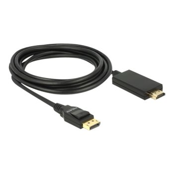 Delock 85318 - 3 m - DisplayPort - HDMI - Maschio - Maschio - Dritto