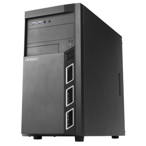 Antec Value Solution VSK3000 Elite - Tower - micro ATX - ohne Netzteil - Schwarz - USB/Audio