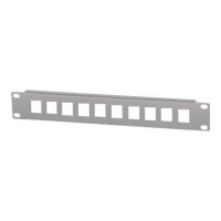 Intellinet 10-Port Patchpanel, unbestückt, 10", 1 HE, grau - Patchpanel (Blindblech)