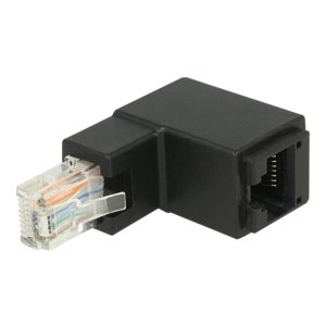 Delock Netzwerkadapter - RJ-45 (M) gewinkelt zu RJ-45 (W)