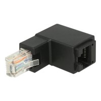 Delock Netzwerkadapter - RJ-45 (M) gewinkelt bis RJ-45 (W)