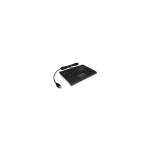KeySonic ACK-3410 - Mini - USB - Membrane - QWERTZ - Black