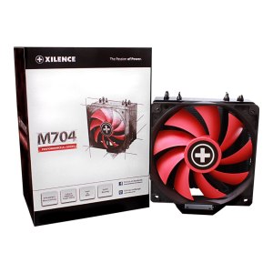 Xilence Performance A+ Series M704 - Prozessor-Luftkühler - (für: LGA1156, AM2, AM2+, AM3, LGA1155, AM3+, LGA2011, FM1, FM2, LGA1150, FM2+, LGA1151, AM4, LGA2066) - Aluminium und Kupfer - 120 mm - Schwarz