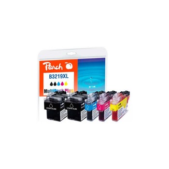 Peach Multi Pack Plus - 5er-Pack - Schwarz, Gelb, Cyan, Magenta - kompatibel - Tintenpatrone (Alternative zu: Brother LC3219XLBK, Brother LC3219XLC, Brother LC3219XLM, Brother LC3219XLY)