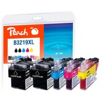 Peach Multi Pack Plus - 5er-Pack - Schwarz, Gelb, Cyan, Magenta - kompatibel - Tintenpatrone (Alternative zu: Brother LC3219XLBK, Brother LC3219XLC, Brother LC3219XLM, Brother LC3219XLY)