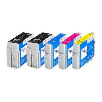 Peach PI200-631 - Inchiostro a base di pigmento - Nero - Ciano - Magenta - Giallo - Epson - Multi pack - Epson WorkForce Pro WF-3700 Series Epson WorkForce Pro WF-3720 DW Epson WorkForce Pro WF-3720 DWF... - 5 pezzo(i)