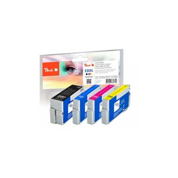 Peach PI200-637 - Tinte auf Pigmentbasis - Schwarz - Cyan - Magenta - Gelb - Epson - Multi pack - Epson WorkForce Pro WF-4700 Series Epson WorkForce Pro WF-4720 DWF Epson WorkForce Pro WF-4720... - 4 Stück(e)