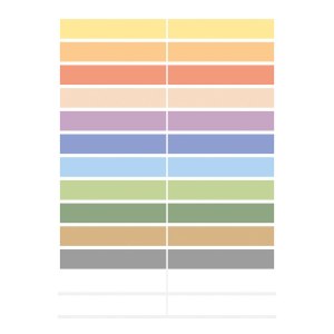 HERMA 15238 - Multicolour - Rectangle - Permanent - Paper - 46 mm - 10 mm