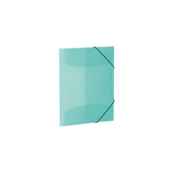 HERMA 19584 - Conventional file folder - A3 - Polypropylene (PP) - Turquoise - Portrait - Elastic band