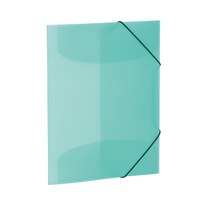 HERMA 19584 - Conventional file folder - A3 - Polypropylene (PP) - Turquoise - Portrait - Elastic band