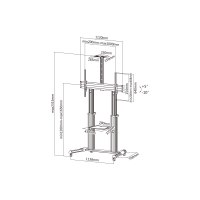 Equip Pro - Cart - for LCD TV