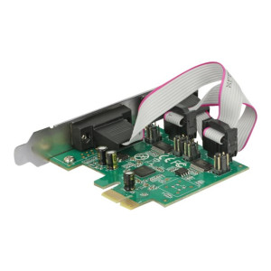 Delock PCI Express Card > 2 x Serial RS-232 High Speed 921K with Voltage supply