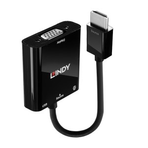 Lindy Videokonverter - HDMI - VGA - Schwarz