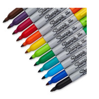 Sharpie Fine. Menge pro Packung: 20 Stück(e), Schreibfarben: Mehrfarbig, Typ der Spitze: Feine Spitze. Verpackungsart: Sichtverpackung