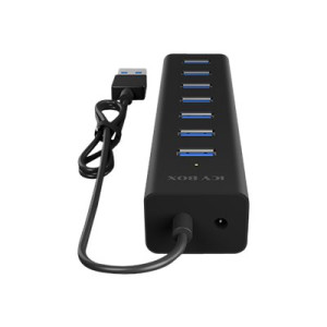 ICY BOX 7-Port Hub IB-HUB1700-U3 USB 3.0 Type-A Ports - Corsa - 7-port