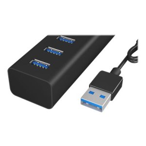 ICY BOX IB-HUB1700-U3 - Hub - 7 x SuperSpeed USB 3.0