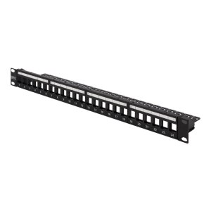 DIGITUS Modulares Patchpanel für Keystone Jacks 1HE - unbestückt