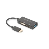 DIGITUS DisplayPort 3in1 Adapter / Konverter - DP - HDMI+DVI+VGA