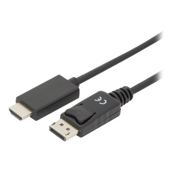 DIGITUS AK-340303-020-S - 2 m - HDMI tipo A (Standard) - DisplayPort - Maschio - Maschio - Dritto