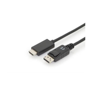 DIGITUS AK-340303-020-S - 2 m - HDMI tipo A (Standard) - DisplayPort - Maschio - Maschio - Dritto