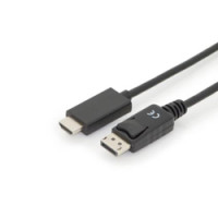 DIGITUS DisplayPort Adapter Cable, DP - HDMI type A