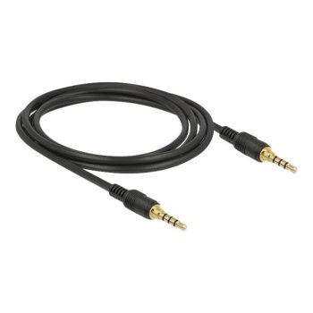 Delock Audiokabel - 4-poliger Mini-Stecker männlich zu 4-poliger Mini-Stecker männlich