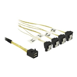 Delock SATA- / SAS-Kabel - SAS 6Gbit/s - 4x Mini SAS HD...