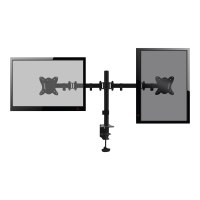 Equip Pro Articulating Dual Monitor Desk Mount Bracket - Befestigungskit - full-motion - für 2 LCD-Displays - Kunststoff, Aluminium, Stahl - Schwarz - Bildschirmgröße: 33-68.6 cm (13"-27") - Tischmontage