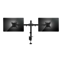 Equip Pro Articulating Dual Monitor Desk Mount Bracket - Befestigungskit - full-motion - für 2 LCD-Displays - Kunststoff, Aluminium, Stahl - Schwarz - Bildschirmgröße: 33-68.6 cm (13"-27") - Tischmontage