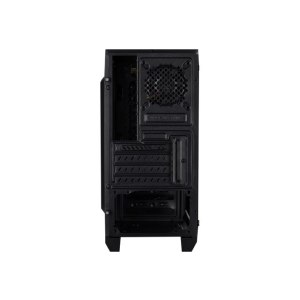 AeroCool Cylon Mini - Tower - micro ATX - Seitenteil mit Fenster (Acryl) - keine Spannungsversorgung (ATX / PS/2) - Schwarz - USB/Audio