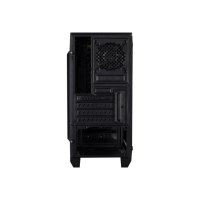 AeroCool Cylon Mini - Tower - micro ATX - Seitenteil mit Fenster (Acryl) - keine Spannungsversorgung (ATX / PS/2) - Schwarz - USB/Audio