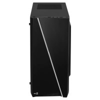 AeroCool Cylon Mini - Tower - micro ATX - Seitenteil mit Fenster (Acryl) - keine Spannungsversorgung (ATX / PS/2) - Schwarz - USB/Audio