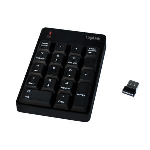 LogiLink Tastatur - kabellos - 2.4 GHz