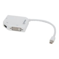 Manhattan Mini DisplayPort 1.2 to HDMI, DVI and VGA Adapter Cable (3-in-1)