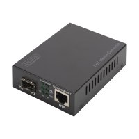 DIGITUS Gigabit PoE media converter, RJ45 / SFP, PSE