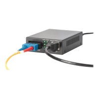 DIGITUS Gigabit PoE Medienkonverter, RJ45 / SC, SM, PSE