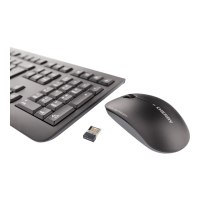 CHERRY DW 3000 - Tastatur-und-Maus-Set - kabellos - RF, 2.4 GHz - Französisch - Schwarz