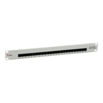 Equip Pro ISDN - Patch Panel - CAT 3 - RJ-45 X 25 - Hellgrau - 1U - 48.3 cm (19")