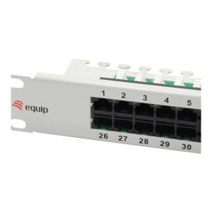 equip Pro ISDN - Patch Panel - CAT 3 - RJ-45 X 50 - Hellgrau - 1U - 48.3 cm (19")