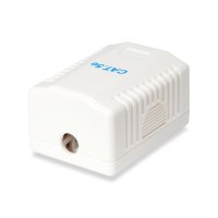 equip Pro - Installationskasten Netzwerkoberfläche - RJ-45 - weiß, RAL 9010