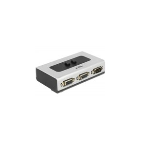 Delock Switch - 3 x seriell - Desktop, wandmontierbar